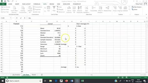 I have used the descriptive statistics feature in r to get the dataframe to identify the code for me. Descriptive Statistics with Excel - YouTube