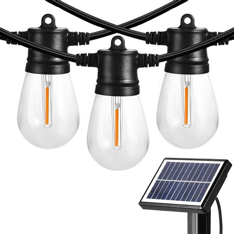 Banord 48ft Solar String Light Outdoor Usb Rechargeable Patio Solar