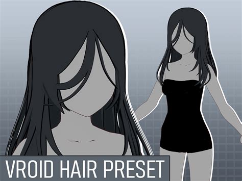 Ghost Messy Medium Hair Vroid Hair Preset Custom Item Etsy España
