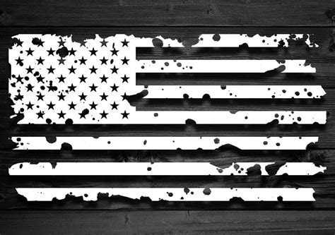 Distressed American Flag Vinyl Decal Driver Side Car Decal Etsy Car
