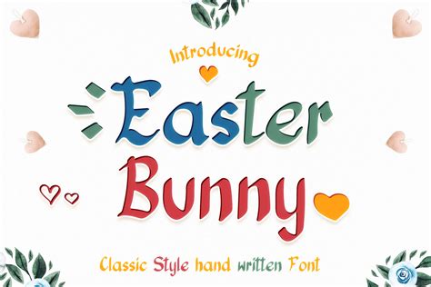 Easter Bunny Font By Numnim · Creative Fabrica