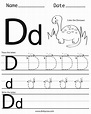 6 Best Images of Free Printable Letter D Worksheets - Alphabet Letter D ...