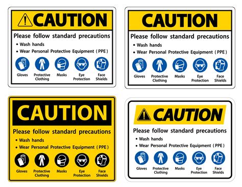Caution Please Follow Standard Precautions Wash Handswear Personal