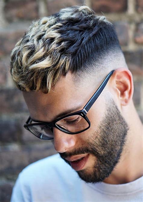 Flat top haircut for curly hair. Show Off Your Dyed Hair: 10 Colorful Men's Hairstyles