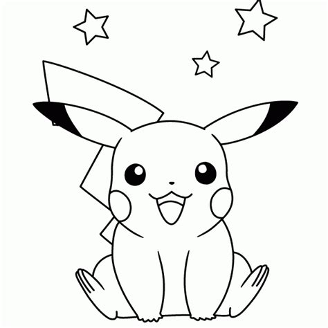 Dibujos Pikachu Para Dibujar Imprimir Colorear Y Recortar Fácilmente