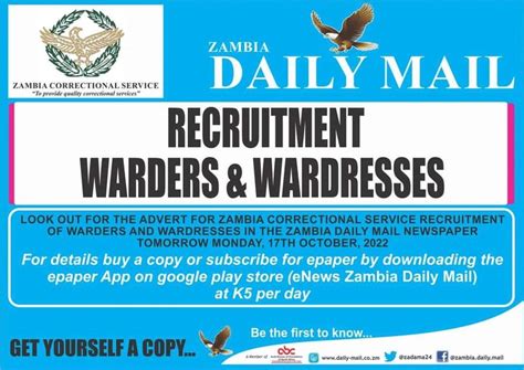 In Tomorrows Daily Mail Newspaper Look Out For The Advert For Zambia