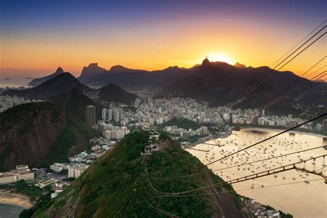 Sunrise On Ipanema Beach In Rio De Janeiro Stock Image Image Of
