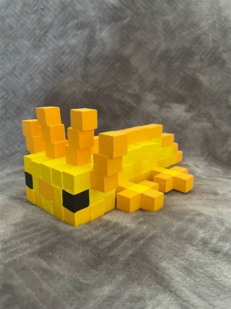 Handmade Minecraft Axolotl Etsy