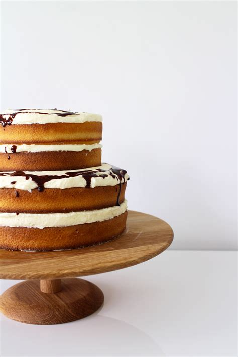 Exposed Orange And Chocolate Layer Cake Made From Scratch