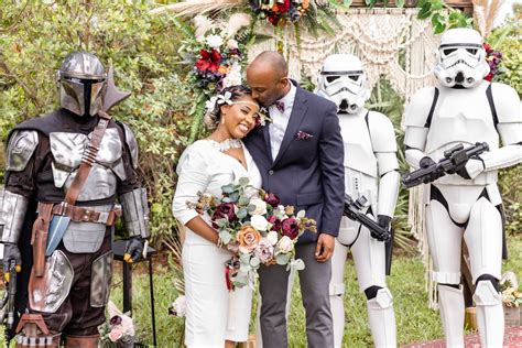 A Backyard Star Wars Mandalorian Wedding Popsugar Love And Sex Photo 51