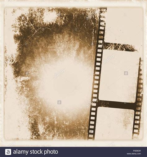 Download This Stock Image Vintage Sepia Faded Film Strip Frame Or