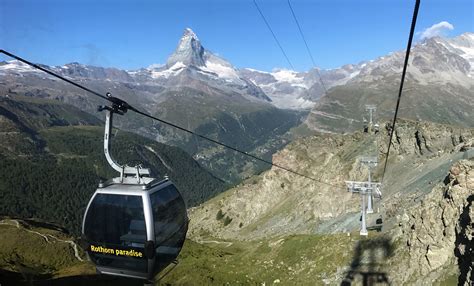 Video Gondola Ride From Sunnegga To Blauherd Zermatt Switzerland