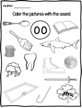 OO Sound Worksheets Oo Digraph NO PREP By BuzzWithBee TpT