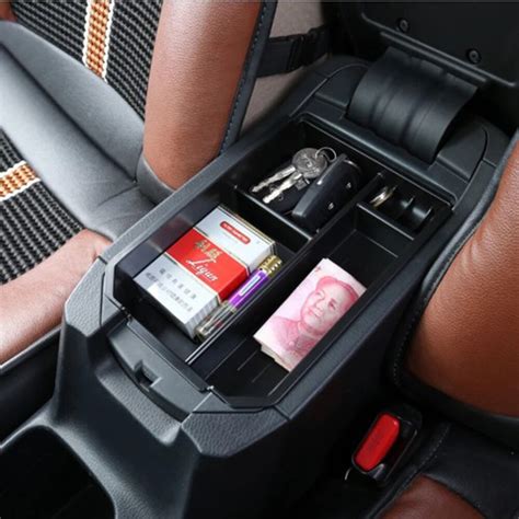 Car Armrest Storage Box Glove Box Tray Storage Box Auto Accessories For