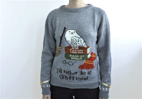 Harry Potter Hand Knitted Sweater Hedwig Sweater Hogwarts
