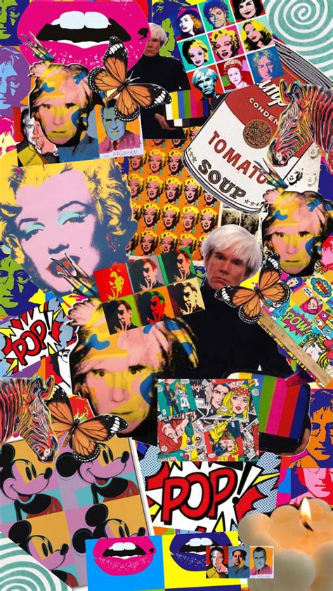 Andy Warhol Inspired Pop Art Collage