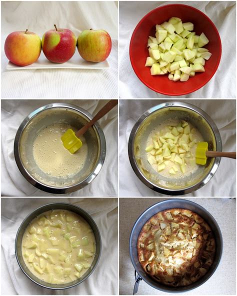 Start with a square piece of parchment paper to line a round pan, cut out a square of parchment paper slightly bigger than your. Easy Apple Cake Rccipe Step By Step | Food Images kfoods.com