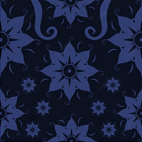 Retro Seamless Floral Storm Pattern Background Retro Floral Storm