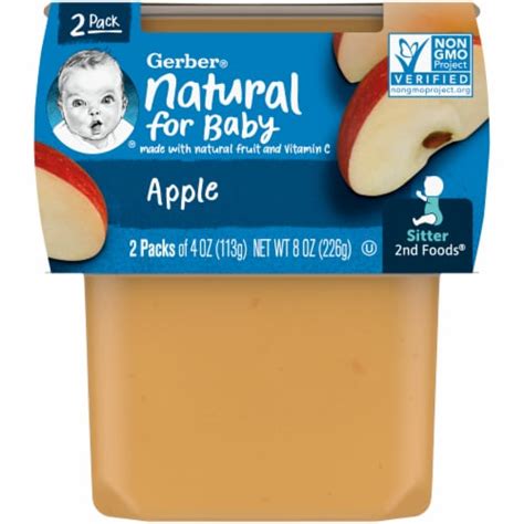 Gerber® 2nd Foods Apple Baby Food Tubs 2 Ct 4 Oz Kroger