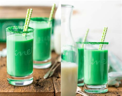 Vanilla Mint Green Milk For St Patricks Day Leprechaun Milk