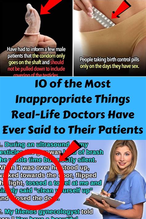 10 Of The Most Inappropriate Things Real Life Doctors Have Ever Said To