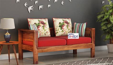 Shilpi Solid Sheesham Wood Sofa Set Wooden Sofa Set Living Room