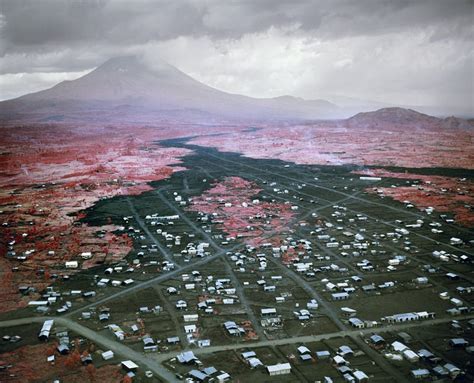 The nyamulagira volcano erupted around 7 p.m. Lava Floe (2010) — Overlooking suburbs of Goma adjacent to ...