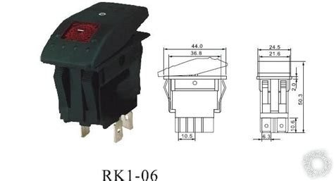 El gammal electronices kcd4 rocker switch 15a 250vac 20a 125vac black. 4 Pin Rocker Switch Wiring Diagram