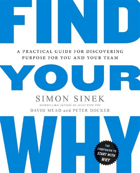 Find Your Why By Simon Sinek Paperback 9780241279267 Buy Online At