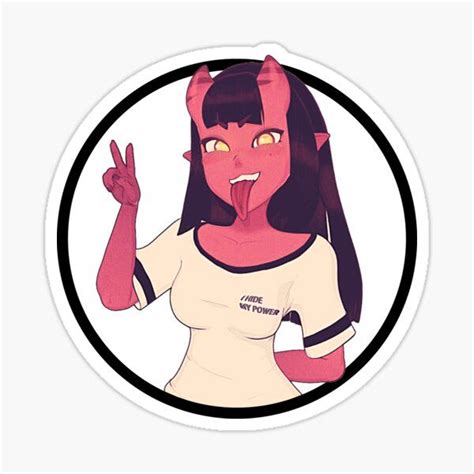 Meru The Succubus Sticker By Marcelo Brito Meru Vinyl Sticker Cute Designs