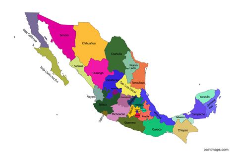 Maligno Patrimonio Tono Mapa Politico De Mexico Para Colorear Saludar The Best Porn Website