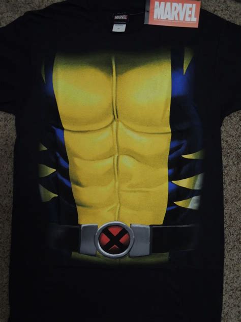 X Men Wolverine Costume Marvel Comics Black T Shirt Xxl Wolverine