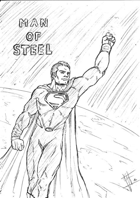 Man Of Steel Sketch By Grifox On Deviantart