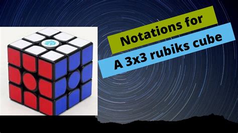 Notation And About Pieces On A 3x3 Rubiks Cube Youtube