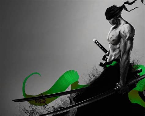 Desktop Wallpaper Roronoa Zoro Warrior One Piece Anime Boy Katana