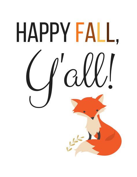 Free Fall Printable Happy Fall Yall Available In 8x10 Print And