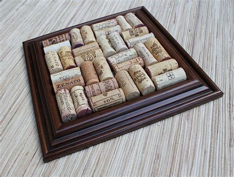 Cork Trivet Craft Diy Wine Cork Trivet Reclaimed Wood New Crafts Cute