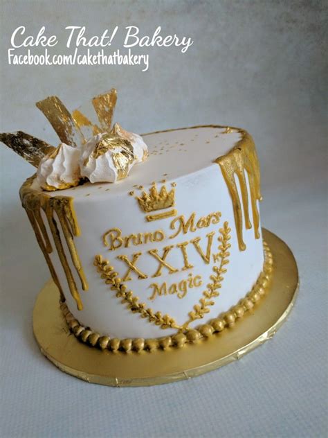 bruno mars 24k gold birthday cake xxiv k gold golden meringues sugar glass with gold leaf
