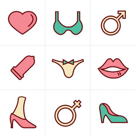 Line Icons Style Sex And Xxx Icons Set Vector Design Stock Vector Image By ©icon Mama 84725314
