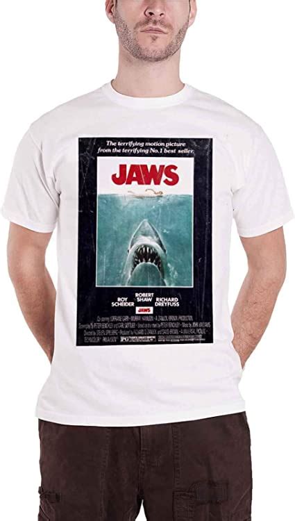 Jaws Officially Licensed Merchandise Vintage Original Poster T Shirt