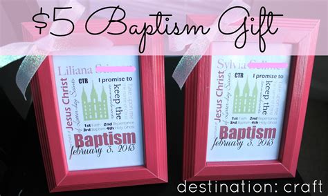 Pastor (to thank your pastor for reasons other than baptism, read through the pastor thank you note examples). Destination: Craft: $5 Baptism Gift