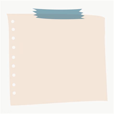 Blank Notepaper Set With Sticky Tape On Transparent Premium Image By