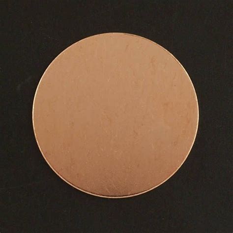 3 Large Copper Stamping Blanks Discs Filed And Polished 28mm Or 38mm
