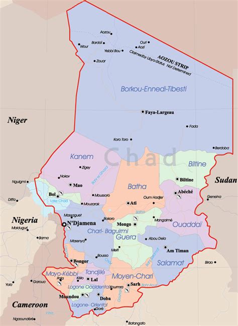 Maps Of Chad Map Library Maps Of The World