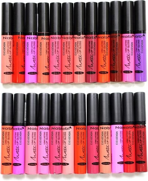 24 Nabi Cosmetics Matte Lip Gloss Full Set 24 Premium Colors By Nabi
