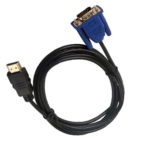 New 1m Hdmi To Vga D Sub Male Video Adapter Cable Lead For Hdtv Pc