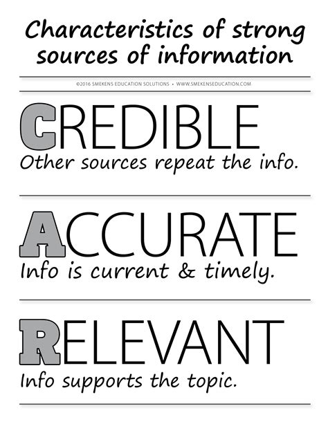 Define What Makes a Source Relevant