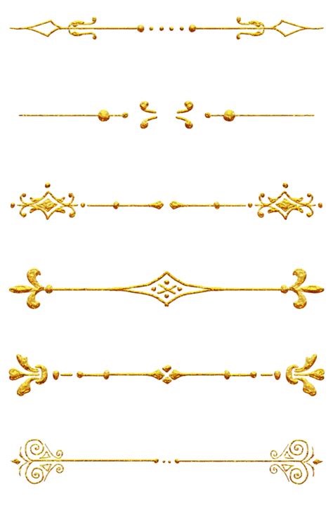 Gold Line Png Clipart Png Mart