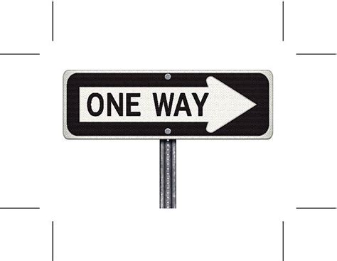 Best One Way Sign Illustrations Royalty Free Vector
