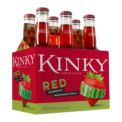 kinky cocktails red 11 2 oz bottles shop malt beverages and coolers at h e b